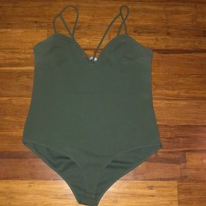 Olive bodysuit